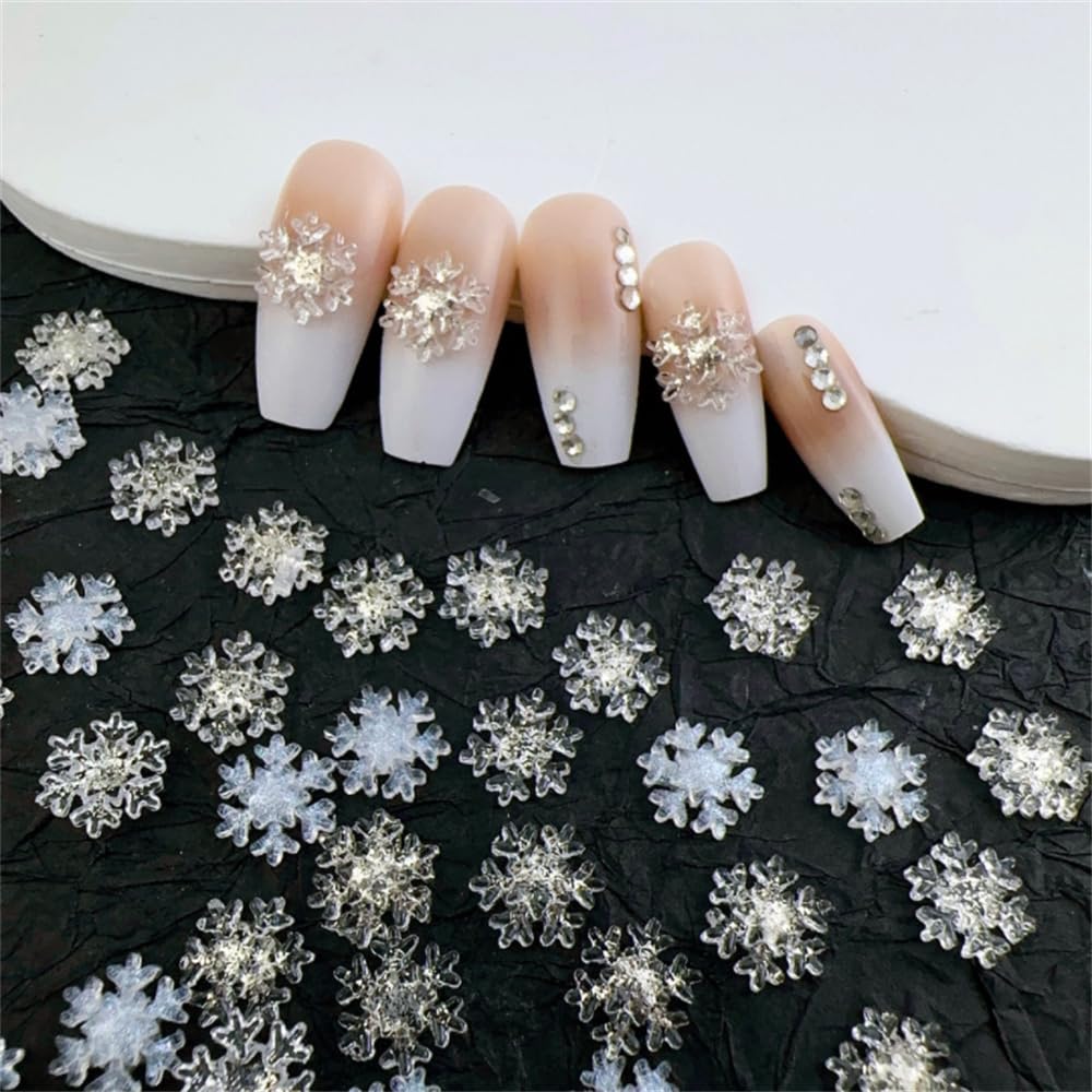 Amazon | DUOLEIMI ネイルパーツ 雪の結晶 クリスマス パーツ 90pcs